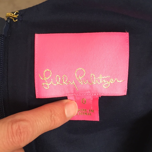 Lilly Pulitzer Navy Dress - Picture 4 of 8